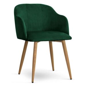 Krzesło tapicerowane DANEZ zielone