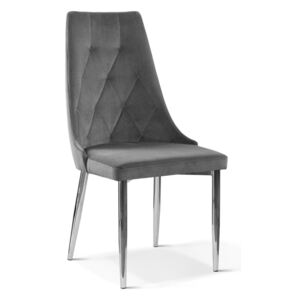 Krzesło tapicerowane CAREN szary