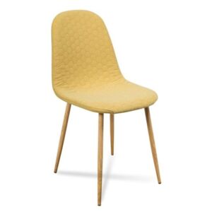 Krzesło tapicerowane TIMOR zółty