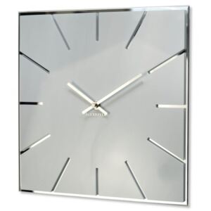 Duży zegar na ścianę biały EXACT 30cm