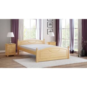 Łóżko z drewna sosnowego Kristo 140x200