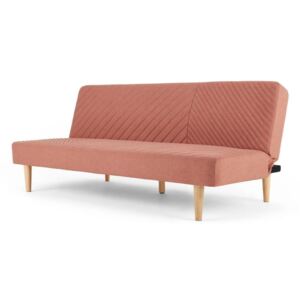 Różowa sofa rozkładana loomi.design Claudia