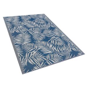 Dywan zewnętrzny 120 x 180 cm liście palmy niebieski KOTA