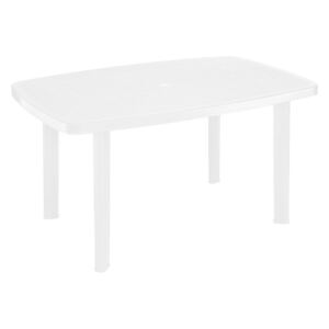 Plastikowy stół ogrodowy FARO - 137 x 85 cm, biały
