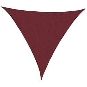 Plandeka ogrodowa zacieniająca trójkątna, czerwona, 360 cm