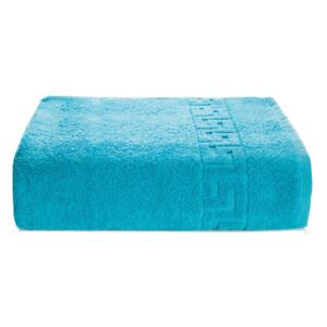 Niebieski ręcznik kąpielowy z bawełny Kate Louise Pauline, 70x140 cm