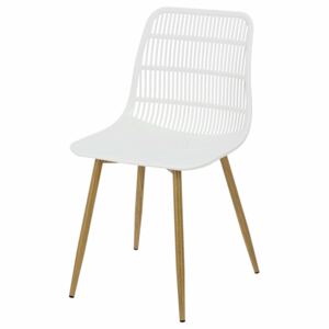 SELSEY Krzesło z tworzywa Ovicula białe