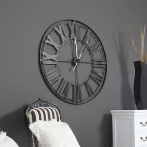 Matalowy zegar ścienny, styl rustykalny
