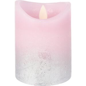 Świeczka LED Swing flame różowy, 10 cm