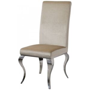 Krzesło glamour Premier Beige - nowoczesne krzesło tapicerowane