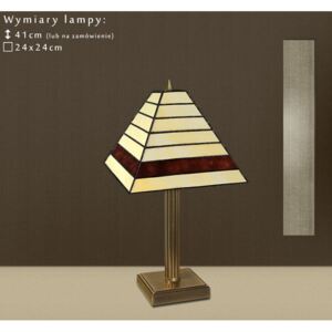 Biurkowa lampa witrażowa OL-B1P
