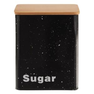 Pojemnik na cukier ORION, czarny, 11,5x11,5x14 cm