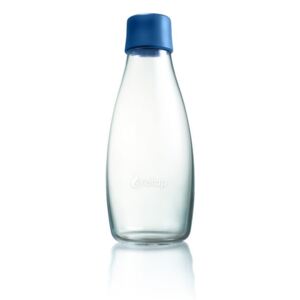 Granatowa butelka ReTap ze szkła z dożywotnią gwarancją, 500 ml