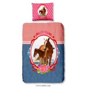 Dziecięca pościel jednoosobowa z czystej bawełny Muller Textiels horse Dollie, 140x200 cm