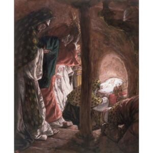Reprodukcja The Adoration of the Wise Men illustration for 'The Life of Christ' c 1886-94, James Jacques Joseph Tissot