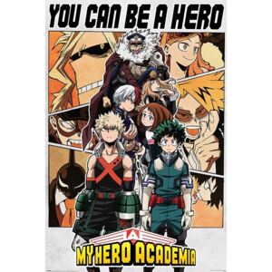 Plakat, Obraz My Hero Academia - Be a Hero, (61 x 91,5 cm)