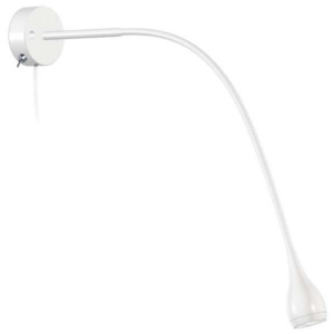 Kinkiet LAMPA ścienna DROP 320131 Nordlux regulowana OPRAWA minimalistyczna LED 3W peszel do czytania biały