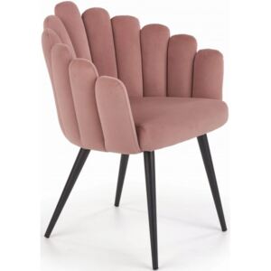 Krzesło K410 Róż Velvet Halmar