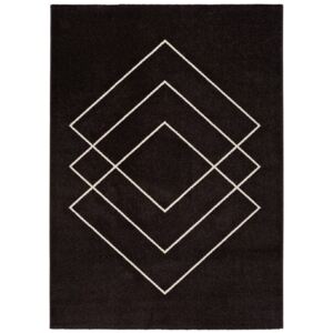 Czarny dywan Universal Breda, 160x115 cm