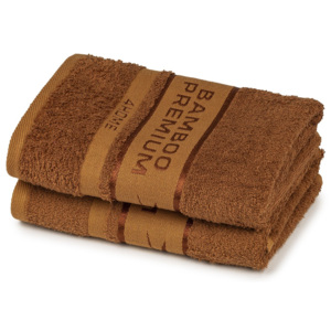 4Home Bamboo Premium ręczniki brązowy, 50 x 100 cm, 2 szt