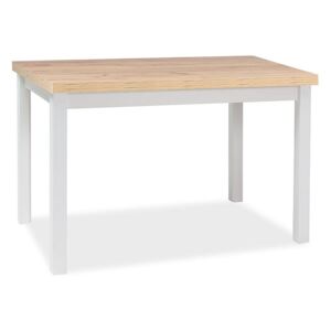 Stół ADAM 120x68 dąb artisan/biały mat
