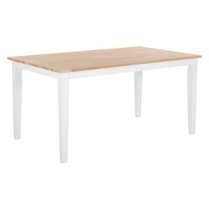 Stół do jadalni drewniany 150 x 90 cm biały GEORGIA