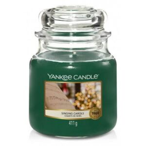 Świeca Yankee Candle Singing Carols, średni słoik (411g)