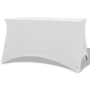 Elastyczny pokrowiec na stół 120x60,5x74 cm, 2 szt., białe