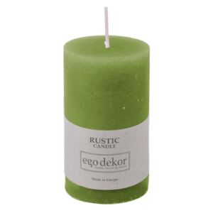Zielona świeczka Baltic Candles Rustic, wys. 10 cm