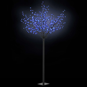 Kwitnące drzewko świąteczne, IP44, 250 cm, niebieskie LED