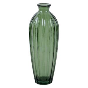 Zielony wazon ze szkła z recyklingu Ego Dekor Etnico, wys. 28 cm