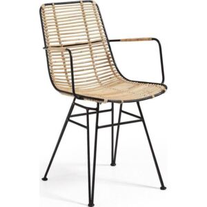 Krzesło Ashanti 50x81 cm brązowo-czarne