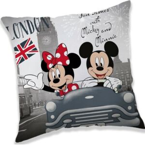 Poduszka Mickey and Minnie London, 40 x 40 cm