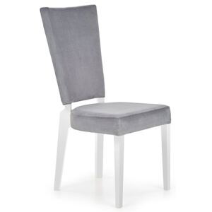 Krzesło drewniane Amols - popiel + biały