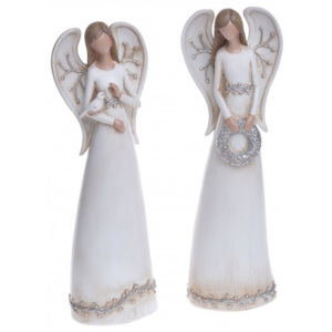 Świąteczna figurka anioł ceramiczny mix