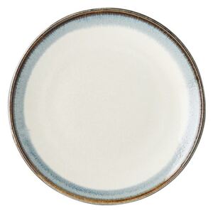 Biały talerz ceramiczny MIJ Aurora, ø 25 cm