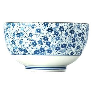 Niebiesko-biała miska ceramiczna MIJ Daisy, ø 13 cm