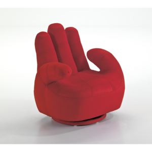 Fotel dziecięcy Mano, szer.52 x gł.52 x wys.57 cm - czerwony