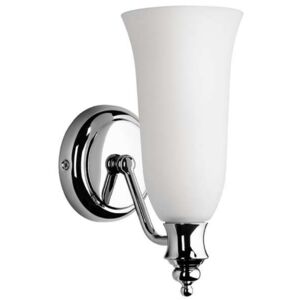 Łazienkowa LAMPA ścienna COMO IP44 Orlicki Design okrągła OPRAWA szklany KINKIET w stylu klasycznym IP44 biały chrom
