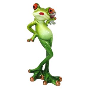 Zielona figurka żaba Gramd