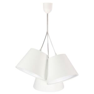 Biała nowoczesna lampa wisząca stożek - EXX67-Semina