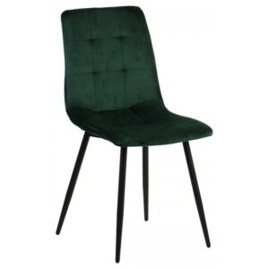 Krzesło tapicerowane do salonu, jadalni i restauracji CN-6004 - zielony