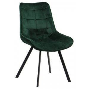 Krzesło tapicerowane do salonu, jadalni i restauracji CN-6025 - zielony