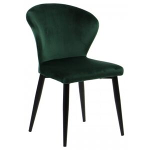 Krzesło tapicerowane do salonu, jadalni i restauracji CN-6080 - zielony