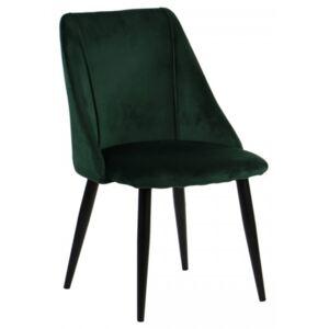 Krzesło tapicerowane do salonu, jadalni i restauracji CN-6030 - zielony