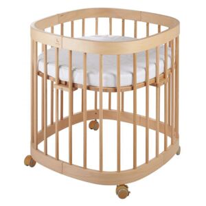 Bukowe wielofunkcyjne łóżeczko dziecięce - Nando 3X