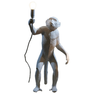 Lampa stołowa Seletti Monkey Standing biała