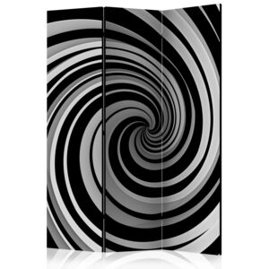 Parawan 3-częściowy - Black and white swirl [Room Dividers]