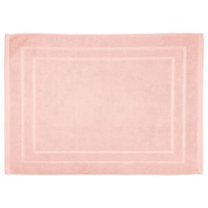 Dywanik łazienkowy stylowy chodniczek z delikatnym wzorem w kolorze jasnego różu – 70 x 50 cm