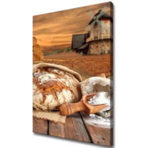 Obraz Tryptyk Chleb wiejski na zakwasie chleb na z